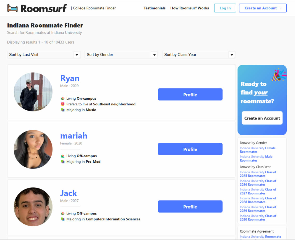 Roomsurf Roommate Finder